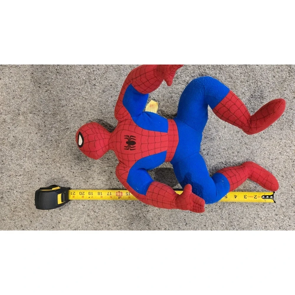 Vintage 1994 Spider Man Plush Toy Biz Marvel Loop Hook Hands 20
